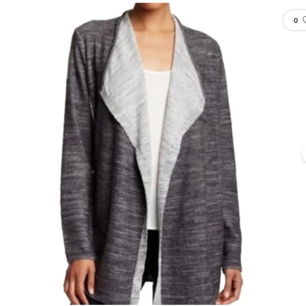 🔥Sales - Eileen Fisher Organic Cotton Cascading Slub Jacket - Size L
